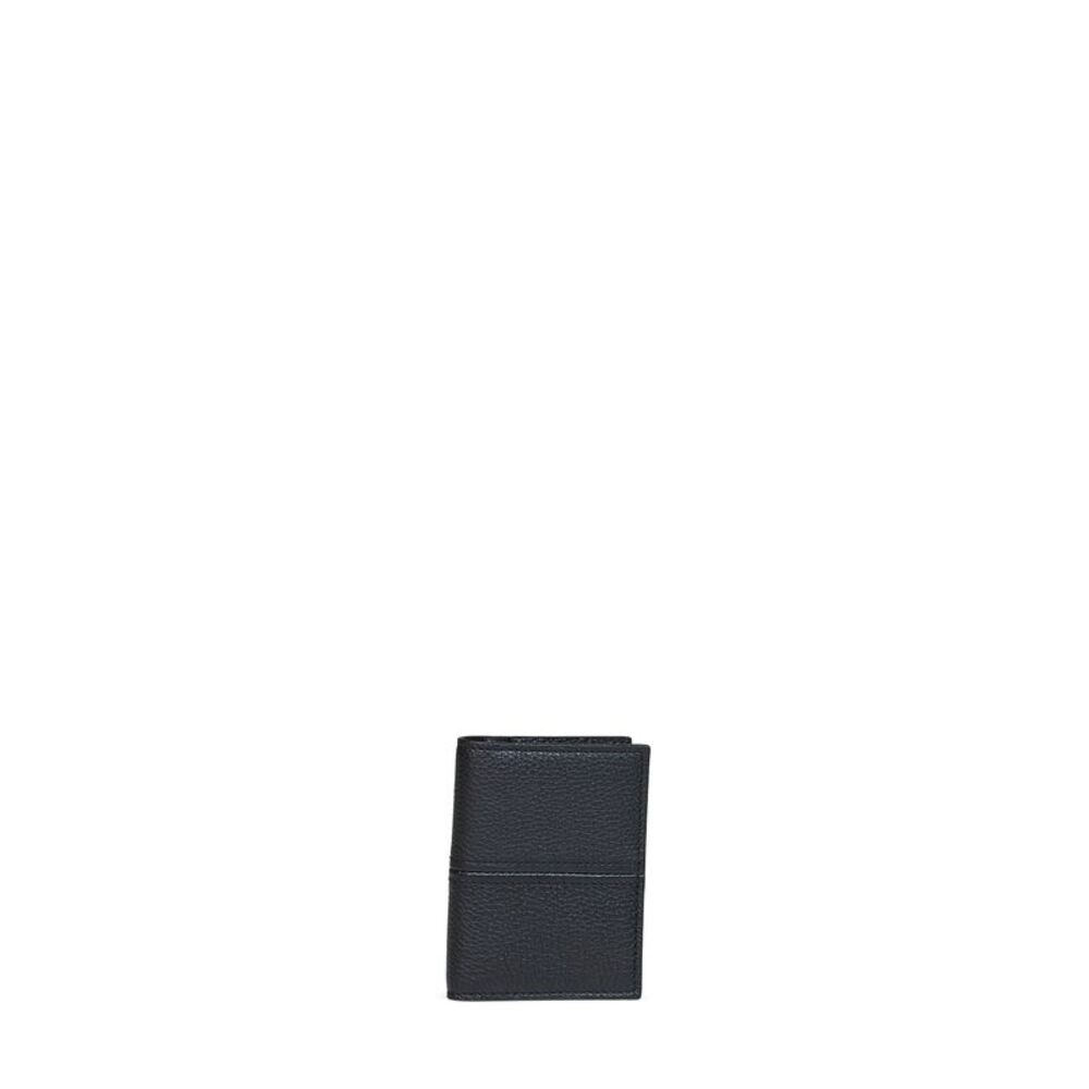 Maison Margiela Women Black Leather Dress-Age Card Holder